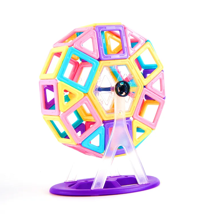 Kasteel Magnetische Blokken Voor Meisjes Jongens Met Play Magneet Cijfers 3D Stem Building Educatief Bouw Speelgoed Voor Peuters