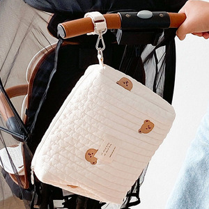 Sacs de maman en coton coréen Printemps Nouveaux sacs à couches <span class=keywords><strong>Sac</strong></span> de chariot de broderie animale - Product Image 3