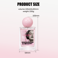Parfum en spray personnalisé à marque privée, longue durée, aux huiles essentielles de gingembre, bergamote et pamplemousse pour femme