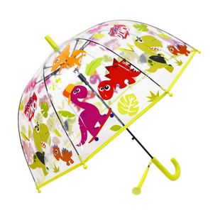 2026 New Manufacturer 19 Inch Animals Cartoon Children Transparent Rain <b>Umbrella</b> for Kids - Product Image 3