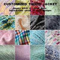 Robe mini blazer sans manches en tweed tissé de haute qualité pour femme, éco-responsable, boutonnée, taille haute, formelle, pour le bureau, conception sur mesure