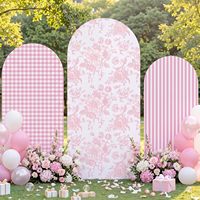 Housse de toile de fond personnalisée pour arche de mariage, en spandex extensible, pour la photographie, les fêtes et les décorations d'anniversaire