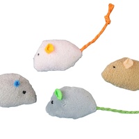 Jouets pour chats, divertissement pour chats, petite souris en peluche amusante, jeu d'auto-entretenement, résistant aux morsures, jouets pour animaux de compagnie mignons et réalistes