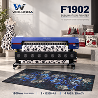 Printer Sublimasi untuk Kain Kaos 1800mm Dua Kepala Printer Transfer Panas untuk Pakaian Olahraga Pabrik Kecil