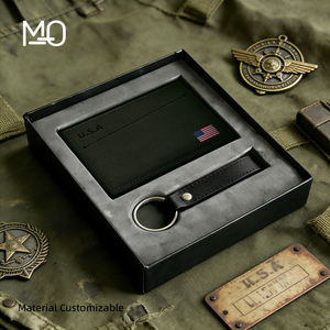 Coffret Cadeau Premium : Porte-cartes <span class=keywords><strong>en</strong></span> Cuir Personnalisé, Porte-clés, Porte-cartes de <span class=keywords><strong>Voyage</strong></span> Drapeau National pour Touristes, Voyages d'Affaires et Usage Quotidien - Product Image 1