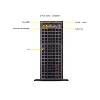 Serveur GPU Full-Tower SYS-740GP-TNRT, station de travail tour à double processeur avec 4 GPU