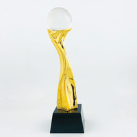 Tout nouveau trophée de conférence Souvenir en résine de haute qualité cadeau d'affaires trophée en résine de cristal avec Base noire