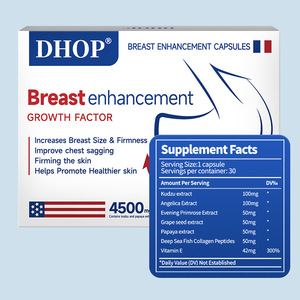 Viên nang nâng ngực DHOP cao cấp, tăng cường độ săn chắc, chiết xuất đu đủ hữu cơ và cây đậu phụ. - Product Image 4