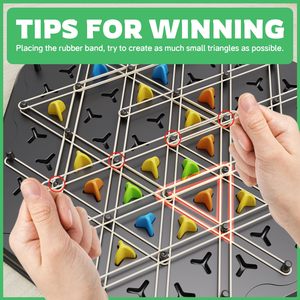 Chaîne Triangle <span class=keywords><strong>Jeu</strong></span> D'échecs Stratégie Jeux <span class=keywords><strong>De</strong></span> <span class=keywords><strong>Société</strong></span> D'échecs <span class=keywords><strong>pour</strong></span> Adultes Triangle Bande <span class=keywords><strong>De</strong></span> Caoutchouc <span class=keywords><strong>Jeu</strong></span> <span class=keywords><strong>2</strong></span> <span class=keywords><strong>à</strong></span> 4 Joueurs - Product Image 3