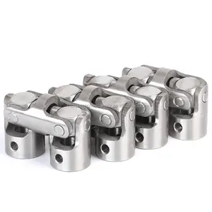 8*16*60mm 304Stainless Steel Precision Double-Section Cross Universal Joint Transmission Joint Universal Coupling Joint