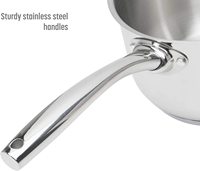 Ensemble de casseroles et poêles de cuisine professionnelles en acier inoxydable durable, 12 pièces, vente en gros d'usine, pour restaurant et usage domestique