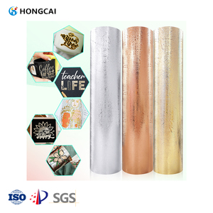 Rollo de vinilo de decoración publicitaria autoadhesivo con textura de lana de algodón dorado y plateado de cobre, 12 pulgadas * 35,4 pulgadas para plotter de corte - Product Image 1