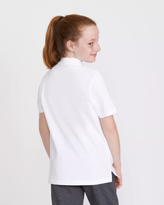 Ultima Novità: <span class=keywords><strong>Polo</strong></span> <span class=keywords><strong>Bianca</strong></span> a Tre Bottoni in Puro Cotone Tinto in Capo, Traspirante, Casual e Delicata sulla Pelle per Ragazze - Product Image 2