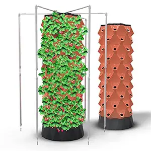 Vertical Farming Grow Systems Hydroponic Tower With Growing Light For Vegetable