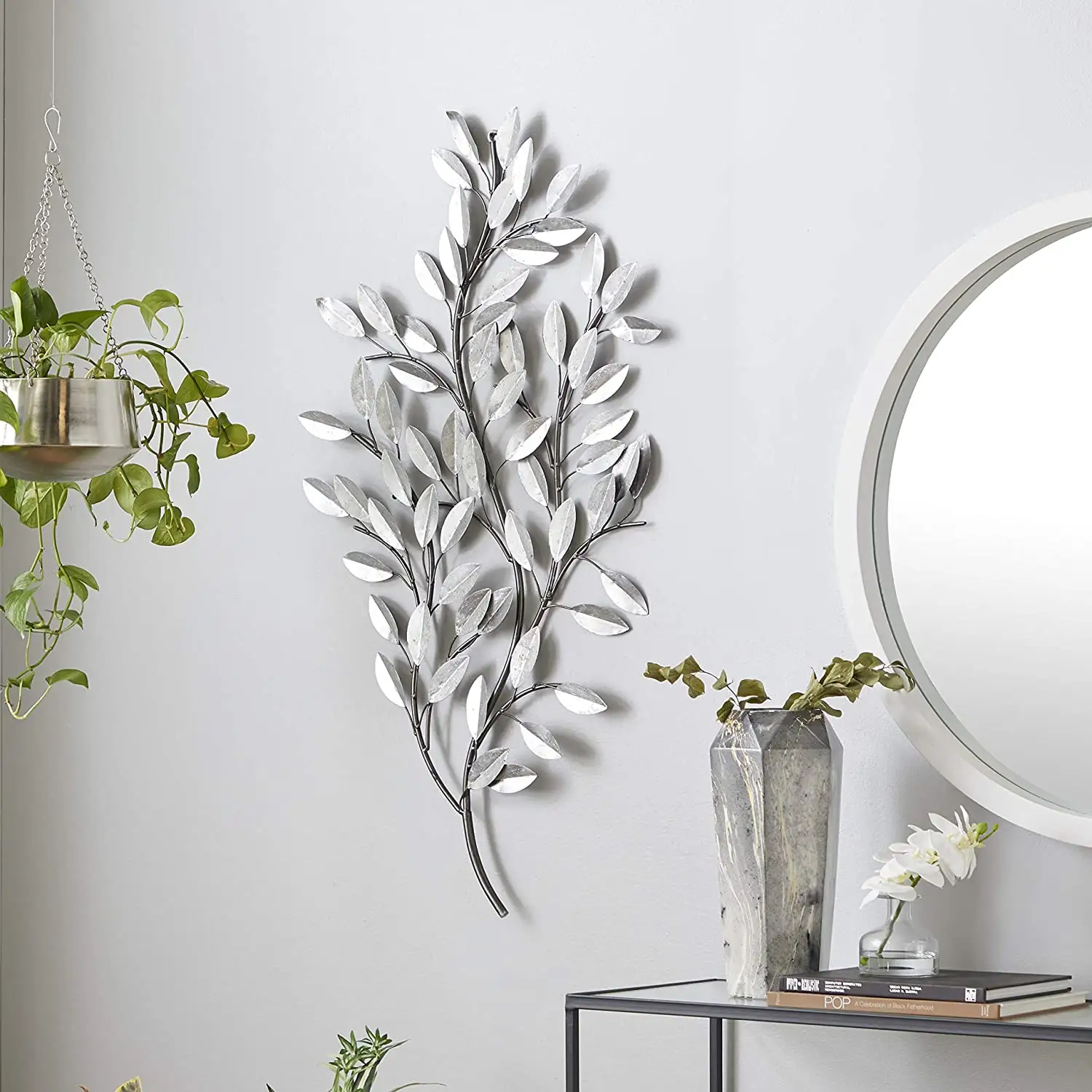 Amazon Hot Sale Minimalist Style "Tree Branch" Metal Wall Art Metal Handicraft for Home Decor