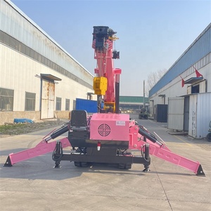 8 Ton gru a ragno cingolata idraulica 360 giradischi gru cingolata Flying Boom Mini Spider Lifting - Product Image 3