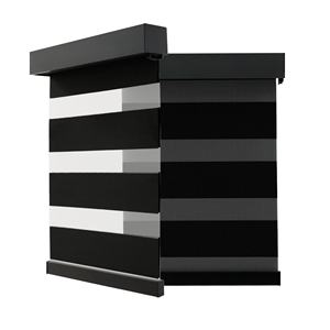 Корейские встроенные жалюзи с зеброй, моторизованные жалюзи, вертикальные шторы, фабричные фошань - Product Image 1