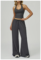 Ensemble de sport pour femmes Guangzhou : Débardeur de course léger et pantalon de yoga à jambe droite ultra doux