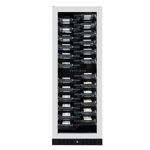 Vinopro Factory wholesale 131 bottles 468L compressor wine cooling refrigerated commercial 2-zone wine cabinet cellar