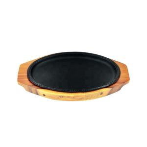 Giapponese O Coreano Ristorante pre-condito ovale <span class=keywords><strong>Ghisa</strong></span> Bistecca Che Serve Sizzling Piastra/pan - Product Image 1