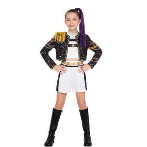 ชุดคอสเพลย์อนิเมะนักล่าปีศาจ Kpop สีดำทอง ปรับแต่งได้ ลดราคาพิเศษ สำหรับงานคาร์นิวัลและการแสดง - Product Image 6