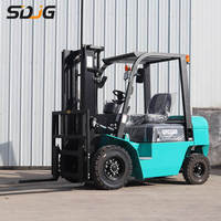 Chariot élévateur diesel tout-terrain CE 2600 kg 4000 kg 4500 kg avec déplacement latéral, livraison gratuite, hauteur de levage 3 m 4,5 m