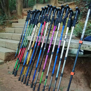 FervorFOX Telescopic Aluminum Alloy Walking Stick 4-Section T-Handle Shock Absorbing Ultra <b>Light</b> Hiking <b>Pole</b> for Seniors Outdoor - Product Image 4