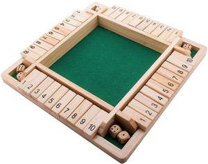 Gioco da Tavolo Shut the Box per 2 Giocatori e Oltre, Gioco d'Azzardo, Gioco da Tavolo in Legno, Produzione di Giochi Educativi, Regalo per l'Allenamento <span class=keywords><strong>Matematico</strong></span> dei Bambini - Product Image 4
