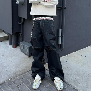 <span class=keywords><strong>Pantaloni</strong></span> larghi larghi stile Casual stile Casual Punk Hip Hop <span class=keywords><strong>pantaloni</strong></span> larghi larghi da <span class=keywords><strong>uomo</strong></span> - Product Image 3