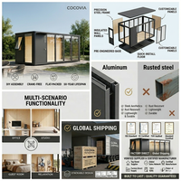 COCOVIA - Casa de Jardín de Aluminio de Instalación Manual, Oficina de Lujo Prefabricada, Cabaña Ecológica, Edificio de Oficinas Modular en Venta