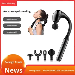 Nuova Pistola Massaggiante Elettrica Multifunzionale per Rilassamento Muscolare con Testa Curva e Regolazione Multi-Posizione - Product Image 2