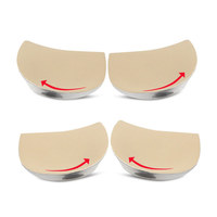 PU GEL Invisible PU Cuir Thérapie Magnétique O-jambe X-jambe Varus et Valgus Pied Plat Orthèse Talon Coussin
