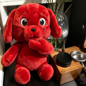 Peluche <span class=keywords><strong>Chien</strong></span> Rouge Malicieux pour Influenceurs, en Polyester et Coton PP, Poupée Amusante avec Doigt d'Honneur, Coussin à Câliner, Pendentif, Cadeau d'<span class=keywords><strong>Anniversaire</strong></span> - Product Image 3