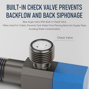 Высококачественный латунный угловой клапан напрямую от производителя, утолщенный, с хромированным покрытием, для систем отопления и унитазов - Product Image 5