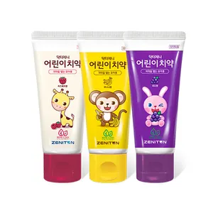 Dr.Zenni Eco Friend Oral Care Products Fruit Banana Yellow Grape Purple Children Professional Anti Caries Toothpaste