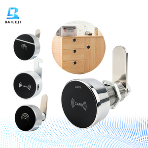 亜鉛合金製盗難防止RFIDカードスワイプオフィスデスクドロワースマートロックパブリックモード電子キャビネットロック - Product Image 1