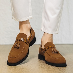 Mocassini da Uomo con Nappe Classici in Camoscio, Scarpe Eleganti Slip-on con Motivo Coccodrillo, Mocassini Casual per Ufficio, Matrimoni, Feste e Uso Quotidiano - Product Image 3