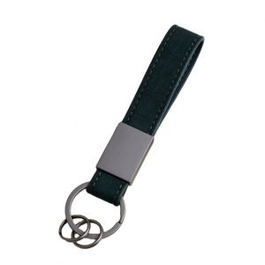 Llavero de Coche de Lujo de Alta Gama en Gamuza, Llavero Personalizado para Parejas con Correa y Cordón, Llavero de Cuero - Product Image 2