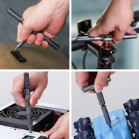 Jeu de tournevis à cliquet 24 en 1, poignée en T magnétique, multi-embouts, kit d'outils de réparation DIY avec étui de rangement