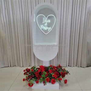 Cabine téléphonique ZKAI, livre d'or audio avec lumière, table d'enregistrement pour laisser un message, décoration de <span class=keywords><strong>mariage</strong></span> - Product Image 3