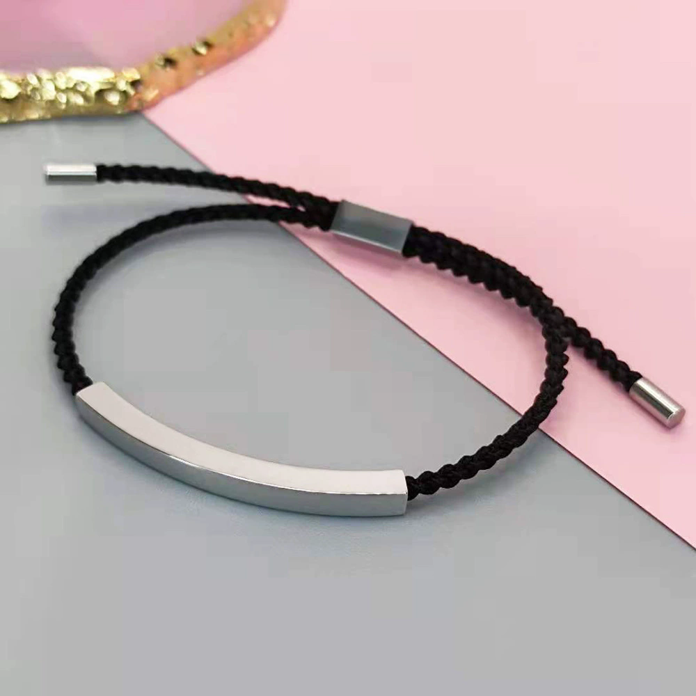 Silver Curved Plate+Black string