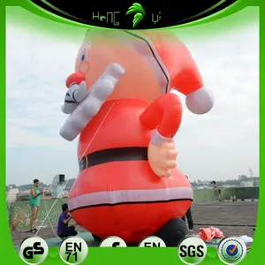 Outdoor Giant Inflatable Santa Claus Model Balloons Custom Inflatable Standing Christmas Father Shape Balloons