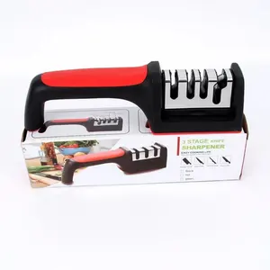 3 In 1 affilatura manuale accessori da cucina 3 fasi Multi Task Wolfram coltello In acciaio affilacoltelli In pietra ceramica con manico