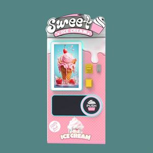 Máquina expendedora de helados envasados tipo quiosco de Singapur, unidad de congelación para helados - Product Image 1