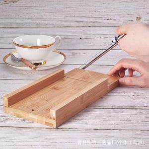 Coupe-savon en bois, outil de découpe de savon pour la fabrication artisanale de savon, couleur bois naturel, boîte de rangement de bureau de 1L - Product Image 3