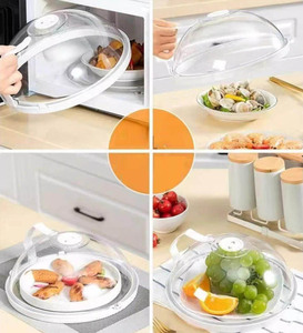 Couvre-plat anti-éclaboussures pour <span class=keywords><strong>micro</strong></span>-<span class=keywords><strong>ondes</strong></span> avec poignée, en plastique, pour la cuisine, protection contre les éclaboussures de nourriture sur la table, 2025 - Product Image 6