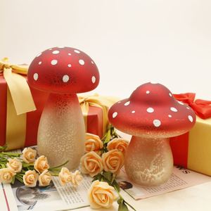 Artisanat en verre soufflé de haute qualité en forme de champignon, décoration d'intérieur, décoration de table - Product Image 2