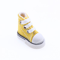 Chaussures de danse miniatures en toile décontractées de 3,5 cm pour poupées BJD, accessoires de maison de poupée, artisanat