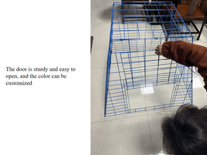 Горячая распродажа 90*90*90 петушиная клетка 3 мм 4 мм диаметр проволоки ПВХ покрытием квадратная клетка для кур - Product Image 6