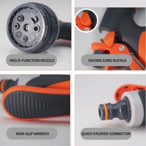 Pistola de Agua de 8 Funciones, Lavadora a Presión, Rociador Ajustable, Conector Rápido para Manguera de Jardín, Herramienta para Riego, Lavado de Autos y Granjas - Product Image 3